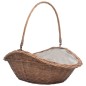 vidaXL Holzkorb mit Tragegriff 60 x 44 x 55 cm Natur Weide vidaXL Holzkorb mit Tragegriff 60 x 44 x 55 cm Natur Weide