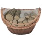 vidaXL Holzkorb mit Tragegriff 60 x 44 x 55 cm Natur Weide vidaXL Holzkorb mit Tragegriff 60 x 44 x 55 cm Natur Weide