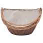 vidaXL Holzkorb mit Tragegriff 60 x 44 x 55 cm Natur Weide vidaXL Holzkorb mit Tragegriff 60 x 44 x 55 cm Natur Weide