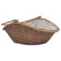 vidaXL Holzkorb mit Tragegriff 60 x 44 x 55 cm Natur Weide vidaXL Holzkorb mit Tragegriff 60 x 44 x 55 cm Natur Weide