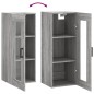 vidaXL Wandschrank Grau Sonoma 34,5x34x90 cm vidaXL Wandschrank Grau Sonoma 34,5x34x90 cm