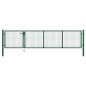vidaXL Gartentor Stahl 350 x 75 cm Grün vidaXL Gartentor Stahl 350 x 75 cm Grün