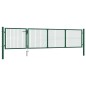 vidaXL Gartentor Stahl 350 x 75 cm Grün vidaXL Gartentor Stahl 350 x 75 cm Grün