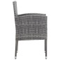 Gartenstühle 4 Stk. Poly Rattan Anthrazit Gartenstühle 4 Stk. Poly Rattan Anthrazit