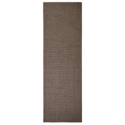 vidaXL Teppich Natur Sisal 80x250 cm Braun