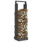 vidaXL Kaminholzhalter Grau 33,5x30x110 cm Massivholz Kiefer vidaXL Kaminholzhalter Grau 33,5x30x110 cm Massivholz Kiefer