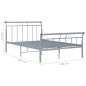 vidaXL Bettgestell Grau Metall 120x200 cm vidaXL Bettgestell Grau Metall 120x200 cm