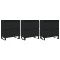 Sideboards 3 Stk. Schwarz Holzwerkstoff Sideboards 3 Stk. Schwarz Holzwerkstoff