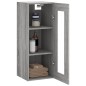 vidaXL Wandschrank Grau Sonoma 34,5x34x90 cm vidaXL Wandschrank Grau Sonoma 34,5x34x90 cm