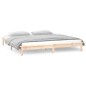 vidaXL Massivholzbett mit LEDs 135x190 cm vidaXL Massivholzbett mit LEDs 135x190 cm