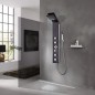 vidaXL Duschpaneel-System Glas Braun vidaXL Duschpaneel-System Glas Braun