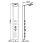 vidaXL Duschpaneel-System Glas Braun vidaXL Duschpaneel-System Glas Braun