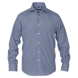  vidaXL Business-Hemd für Herren Weiß und Marineblau Kariert Gr. XXL