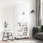 Highboard Weiß 69,5x34x180 cm Holzwerkstoff Highboard Weiß 69,5x34x180 cm Holzwerkstoff