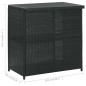 3-tlg. Bar Set Poly Rattan Schwarz 3-tlg. Bar Set Poly Rattan Schwarz