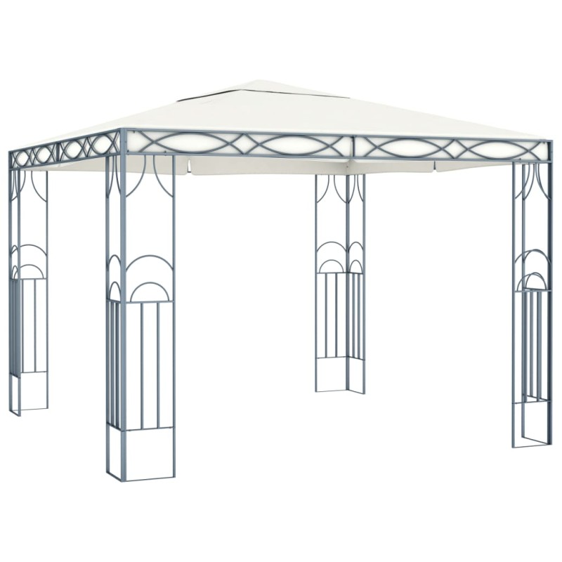 vidaXL Pavillon 300 x 300 cm Cremeweiß vidaXL Pavillon 300 x 300 cm Cremeweiß