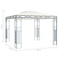 vidaXL Pavillon 300 x 300 cm Cremeweiß vidaXL Pavillon 300 x 300 cm Cremeweiß