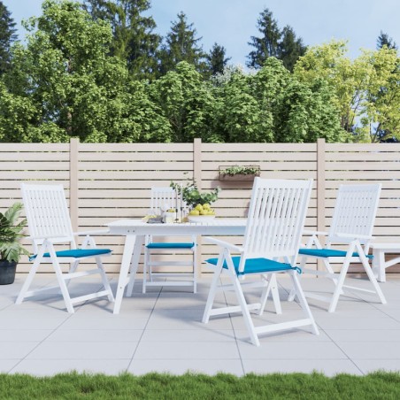 Gartenstuhl-Kissen 6 Stk. Blau 40x40x3 cm Oxford-Gewebe