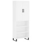 Highboard Weiß 69,5x34x180 cm Holzwerkstoff Highboard Weiß 69,5x34x180 cm Holzwerkstoff
