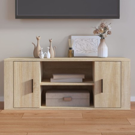 vidaXL TV-Schrank Sonoma-Eiche 100x35x40 cm Holzwerkstoff