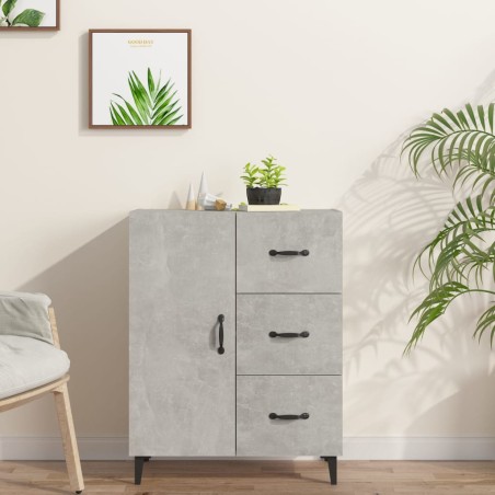 vidaXL Sideboard Betongrau 69,5x34x90 cm Holzwerkstoff