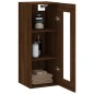 vidaXL Wandschrank Braun Eichen-Optik 34,5x34x90 cm vidaXL Wandschrank Braun Eichen-Optik 34,5x34x90 cm