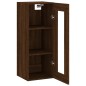 vidaXL Wandschrank Braun Eichen-Optik 34,5x34x90 cm vidaXL Wandschrank Braun Eichen-Optik 34,5x34x90 cm