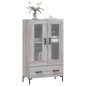 vidaXL Highboard Grau Sonoma 69,5x31x115 cm Holzwerkstoff vidaXL Highboard Grau Sonoma 69,5x31x115 cm Holzwerkstoff