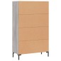 vidaXL Highboard Grau Sonoma 69,5x31x115 cm Holzwerkstoff vidaXL Highboard Grau Sonoma 69,5x31x115 cm Holzwerkstoff