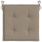 Gartenstuhl-Kissen 2 Stk. Taupe 40x40x3 cm Oxford-Gewebe Gartenstuhl-Kissen 2 Stk. Taupe 40x40x3 cm Oxford-Gewebe