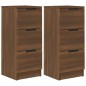 vidaXL Sideboards 2 Stk. Braun Eichen-Optik 30x30x70 cm Holzwerkstoff vidaXL Sideboards 2 Stk. Braun Eichen-Optik 30x30x70 cm Holzwerkstoff