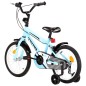 vidaXL Kinderfahrrad 16 Zoll Schwarz und Blau vidaXL Kinderfahrrad 16 Zoll Schwarz und Blau