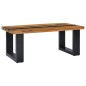 vidaXL Couchtisch 100×50×40 cm Teak-Massivholz und Lavastein vidaXL Couchtisch 100×50×40 cm Teak-Massivholz und Lavastein
