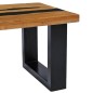 vidaXL Couchtisch 100×50×40 cm Teak-Massivholz und Lavastein vidaXL Couchtisch 100×50×40 cm Teak-Massivholz und Lavastein
