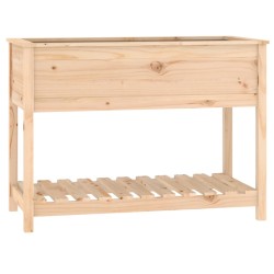 vidaXL Pflanzkübel mit Ablage 111,5x54x81 cm Massivholz Kiefer