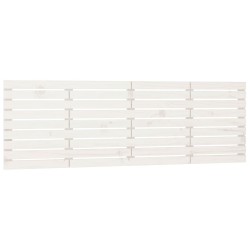 vidaXL Wand-Kopfteil Weiß 206x3x63 cm Massivholz Kiefer
