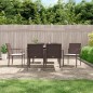 vidaXL 7-tlg. Garten-Essgruppe mit Kissen Poly Rattan und Stahl vidaXL 7-tlg. Garten-Essgruppe mit Kissen Poly Rattan und Stahl