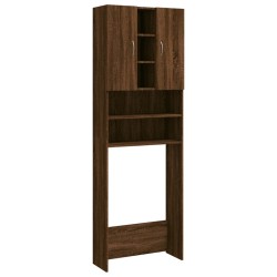 vidaXL Waschmaschinenschrank Braun Eichen-Optik 64x25,5x190 cm