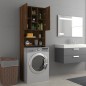 vidaXL Waschmaschinenschrank Braun Eichen-Optik 64x25,5x190 cm vidaXL Waschmaschinenschrank Braun Eichen-Optik 64x25,5x190 cm