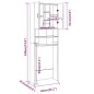 vidaXL Waschmaschinenschrank Braun Eichen-Optik 64x25,5x190 cm vidaXL Waschmaschinenschrank Braun Eichen-Optik 64x25,5x190 cm
