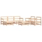 vidaXL 7-tlg. Garten-Lounge-Set mit Kissen Massivholz vidaXL 7-tlg. Garten-Lounge-Set mit Kissen Massivholz