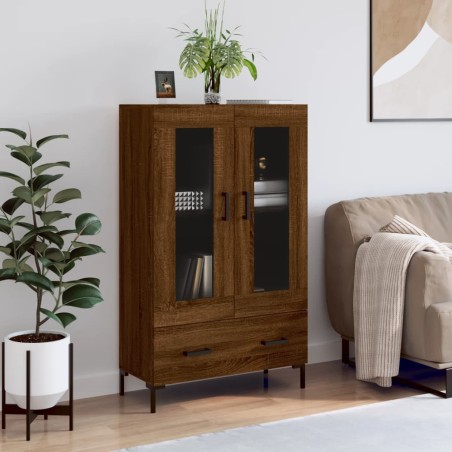 vidaXL Highboard Braun Eichen-Optik 69,5x31x115 cm Holzwerkstoff
