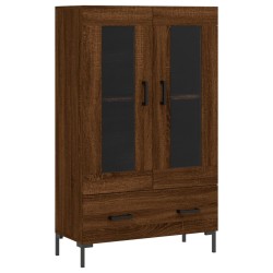 vidaXL Highboard Braun Eichen-Optik 69,5x31x115 cm Holzwerkstoff