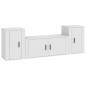 vidaXL 3-tlg. TV-Schrank-Set Weiß Holzwerkstoff vidaXL 3-tlg. TV-Schrank-Set Weiß Holzwerkstoff