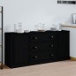 vidaXL Sideboards 3 Stk. Schwarz Holzwerkstoff vidaXL Sideboards 3 Stk. Schwarz Holzwerkstoff