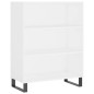 Highboard Weiß 69,5x34x180 cm Holzwerkstoff Highboard Weiß 69,5x34x180 cm Holzwerkstoff