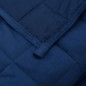 vidaXL Gewichtsdecke Blau 150x200 cm 7 kg Stoff vidaXL Gewichtsdecke Blau 150x200 cm 7 kg Stoff