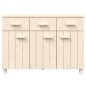vidaXL Sideboard HAMAR Honigbraun 113x40x80 cm Massivholz Kiefer vidaXL Sideboard HAMAR Honigbraun 113x40x80 cm Massivholz Kiefer
