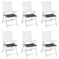 vidaXL Gartenstuhl-Kissen 6 Stk. Anthrazit 40x40x3 cm Oxford-Gewebe vidaXL Gartenstuhl-Kissen 6 Stk. Anthrazit 40x40x3 cm Oxford-Gewebe