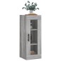 vidaXL Wandschrank Grau Sonoma 34,5x34x90 cm vidaXL Wandschrank Grau Sonoma 34,5x34x90 cm